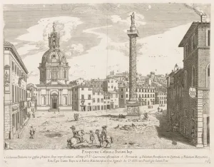 Lievin Cruyl Flemish Prints: Trajans Column from Prospectus Locurum Urbis Romae Insign[ium], 1666. Creator