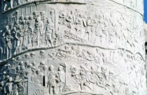 A Lorenzini Gallery: Trajans Column, Rome, Italy. Artist: A Lorenzini