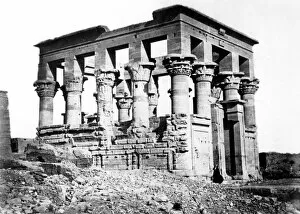 Bonfils Collection: Trajans Kiosk at Philae, Nubia, Egypt, 1878. Artist: Felix Bonfils