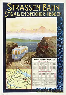 Tram St. Gallen-Speicher-Trogen, 1904. Creator: Bernet-Studer, Elly (1875-1950)