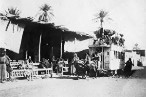 Images Dated 9th August 2007: Tramcar, Kazimain road, Baghdad, Iraq, 1917-1919