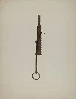 Mary Hansen Prints: Trammel, c. 1939. Creator: Mary Hansen
