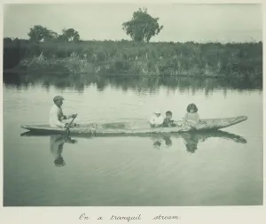 Paddling Prints: On a tranquil stream. From the album: Camera Pictures of New Zealand