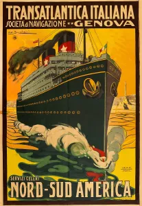 Communication Design Prints: Transatlantica Italiana Societa Anonima di Navigazione