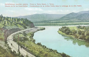 Estuary Collection: Transbaikal railway. The mouth of the Chita River near the city of Chita., 1904-1917