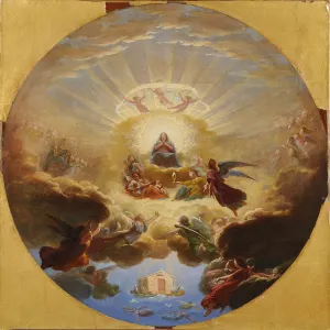 Loreto Prints: The transfer of the Holy House from Nazareth by angels
