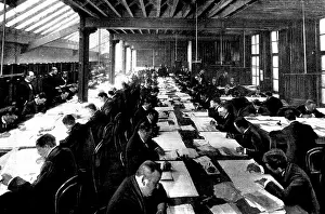 Mail Prints: A part of the transfer office, Lipton, Limited, 1898. Creator: Reinhold Thiele
