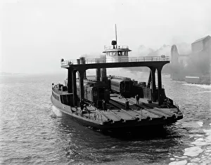 Rail Road Prints: Transfer steamer Detroit, between 1900 and 1905. Creator: Unknown