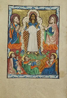 Haloes Prints: The Transfiguration, about 1480-1490. Creator: Unknown