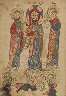 Disciples Prints: The Transfiguration; Gospel Book, 1386. Creator: Unknown