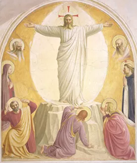 Fresco Collection: The Transfiguration of Jesus. Artist: Angelico, Fra Giovanni, da Fiesole (ca. 1400-1455)