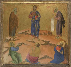 Mount Tabor Gallery: The Transfiguration of Jesus, ca 1308-1311. Artist: Duccio di Buoninsegna (1260-1318)