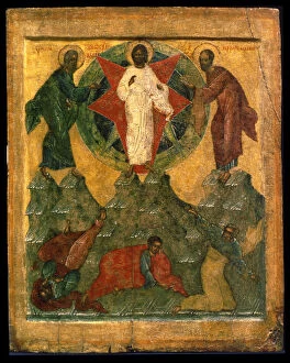 Elijah Gallery: The Transfiguration of Jesus, Russian icon, early 16th century
