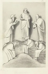 John Flaxman Ii Prints: The Transfiguration, published 1829. Creator: W Walton