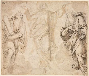 The Transfiguration (recto), c. 1590. Creator: Camillo Procaccini (Italian, 1546-1629)