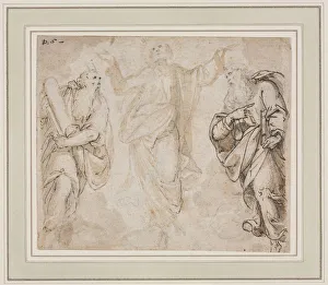 The Transfiguration (recto); Study of Hands (verso), c. 1590. Creator: Camillo Procaccini (Italian