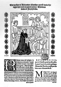 The Translator Presenting His Book to the Duke of Norfolk. c1500-1520, (1923). Artist: Richard Pynson The Translator Presenting His Book to the Duke of Norfolk. c1500-1520, (1923). Artist: Richard Pynson
