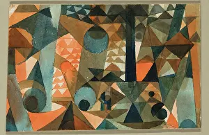 Klee Paul Prints: Translucencies, Orange-Blue, 1915. Creator: Paul Klee