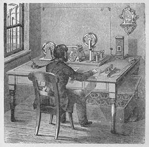 Robert Routledge Prints: Transmitting a message, 1894
