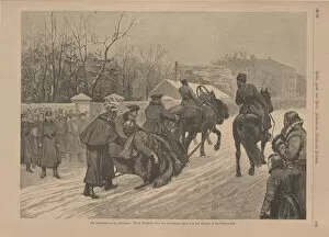 Tsars Gallery: Transportation of the wounded Tsar Alexander II after the assassination, 1881
