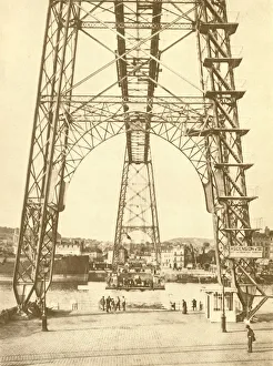 Golding Prints: A Transporter Bridge at Rouen, c1930. Creator: Unknown