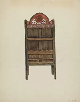 Marjery Parish Prints: Trastero (chest), c. 1939. Creator: Marjery Parish