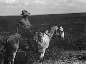 Cowboy Prints: Travel views of the American Southwest, between 1899 and 1928. Creator: Arnold Genthe