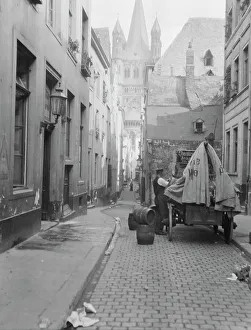 Delivery Man Prints: Travel views of Europe, between 1904 and 1938. Creator: Arnold Genthe