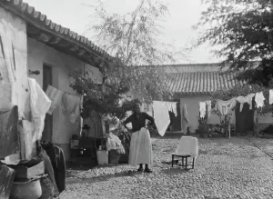 Clothes Line Prints: Travel views of Europe, between 1904 and 1938. Creator: Arnold Genthe