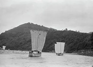 Boatman Prints: Travel views of Japan and Korea, 1908. Creator: Arnold Genthe