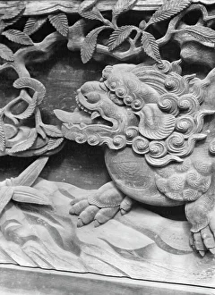 Woodcarving Prints: Travel views of Japan and Korea, 1908. Creator: Arnold Genthe