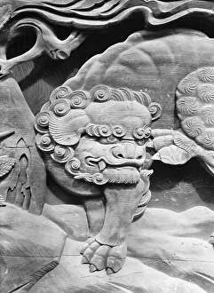 Woodcarving Prints: Travel views of Japan and Korea, 1908. Creator: Arnold Genthe