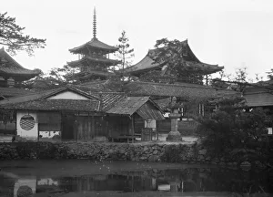Pagoda Prints: Travel views of Japan and Korea, 1908. Creator: Arnold Genthe