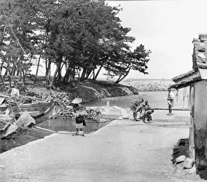 Villagers Prints: Travel views of Japan and Korea, 1908. Creator: Arnold Genthe