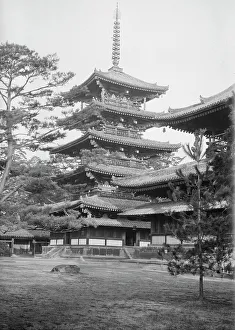 Pagoda Prints: Travel views of Japan and Korea, 1908. Creator: Arnold Genthe