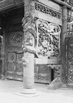 Woodcarving Prints: Travel views of Japan and Korea, 1908. Creator: Arnold Genthe