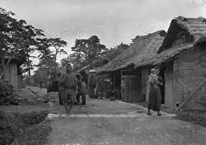 Villagers Prints: Travel views of Japan and Korea, 1908. Creator: Arnold Genthe