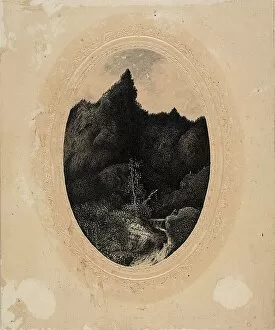 The Traveler in the Mountains, 1870 / 79. Creator: Rodolphe Bresdin