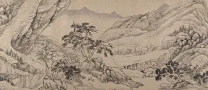 Handscrol Prints: Traveling Amid Streams and Mountains, 1680. Creator: Liu Yu