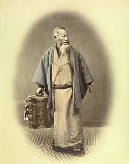 Vignette Prints: Traveling Dentist, 1863-1868. Creator: Felice Beato