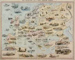 Clerk Prints: The Travellers, or a Tour through Europe