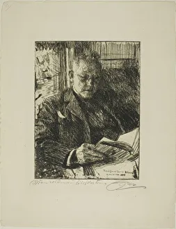 Charles Deering Prints: Travelling Companion (Mr. Ch. Deering), 1904. Creator: Anders Leonard Zorn