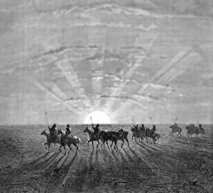 Caravan Gallery: Travelling across the Desert of Khiva; Superstitions in Central Asia, 1875. Creator: Armin Vambery