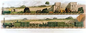 Cattle Collection: Travelling on the Liverpool and Manchester Railway, 1831