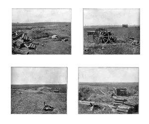 Artillery Gun Prints: A travers le champ de bataille; anciens emplacements de batteries allemandes et pieces