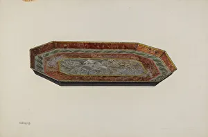 Henning Charles Prints: Tray, c. 1941. Creator: Charles Henning