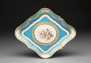Boucher Fran And Xe7 Collection: Tray (from a tea service), Sevres, 1770. Creators: Sevres Porcelain Manufactory