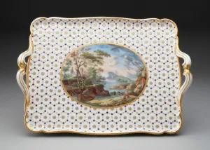 Teaware Prints: Tray for a Tea Service, Sevres, 1768. Creator: Sevres Porcelain Manufactory