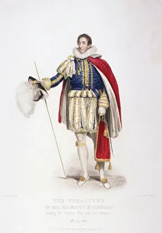 Scriven Prints: Treasurer in ceremonial costume, 1826. Artist: Edward Scriven