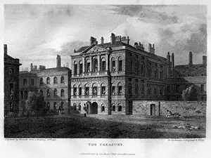 Treasury Prints: The Treasury, Westminster, London, 1814. Artist: Woolnoth